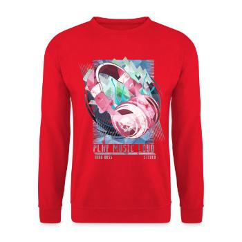 Festival musique d’illustration fête - Sweat-shirt Unisexe - rouge - Devant - Alina (178cm) & Michal (187cm)