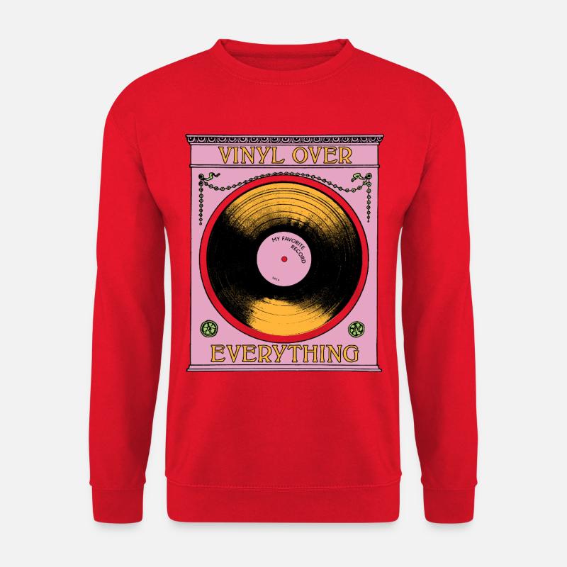Vinyl Before Everything - Unisex Sweatshirt - red