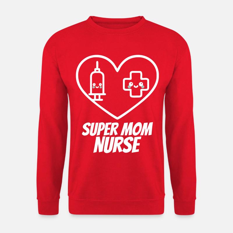 Super-Mama-Krankenschwester – Herzmedizin - Unisex Pullover - Rot
