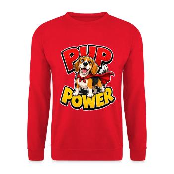 Beagle - Unisex Pullover - Rot - Vorne - Alina (178cm) & Michal (187cm)