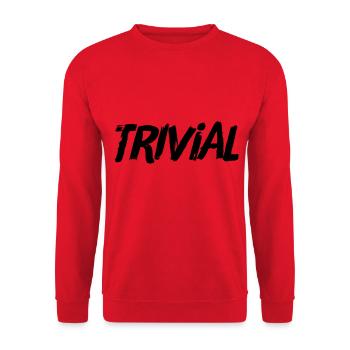 das ist mir zu trivial - Unisex Pullover - Rot - Vorne - Alina (178cm) & Michal (187cm)