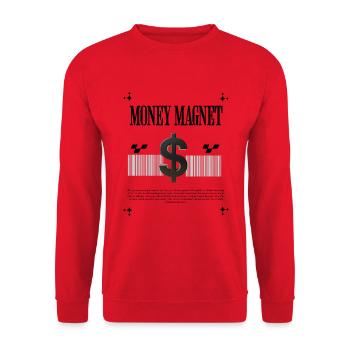 Money - Unisex Pullover - Rot - Vorne - Alina (178cm) & Michal (187cm)