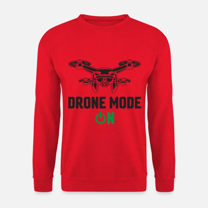 Drone Mode On - Unisex Sweatshirt - red