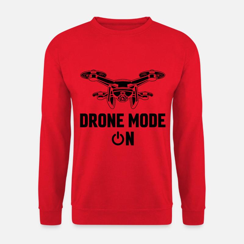 Mode drone activé - Sweat-shirt Unisexe - rouge