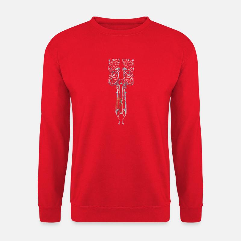 Verzauberter Art Deco Fee Design - Unisex Pullover - Rot