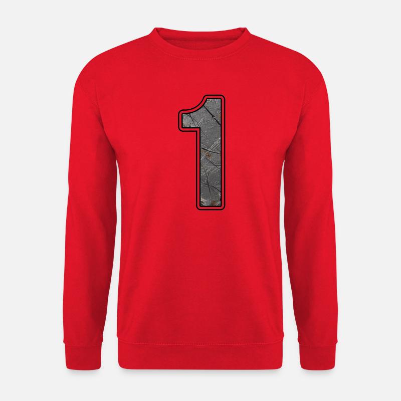 Eins Betontextur Design - Unisex Pullover - Rot