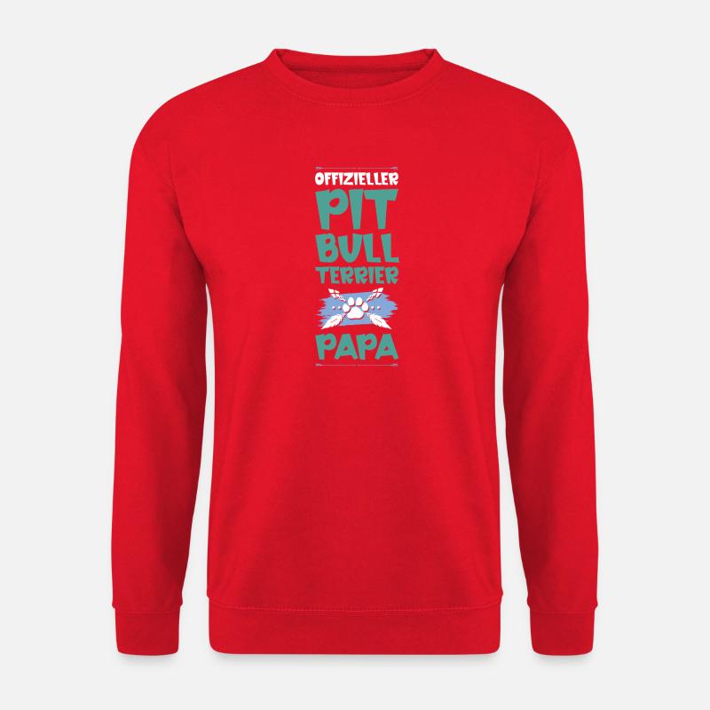 pit dog dad - Unisex Sweatshirt - red