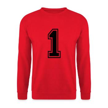 1 - Sweat-shirt Unisexe - rouge - Devant - Alina (178cm) & Michal (187cm)