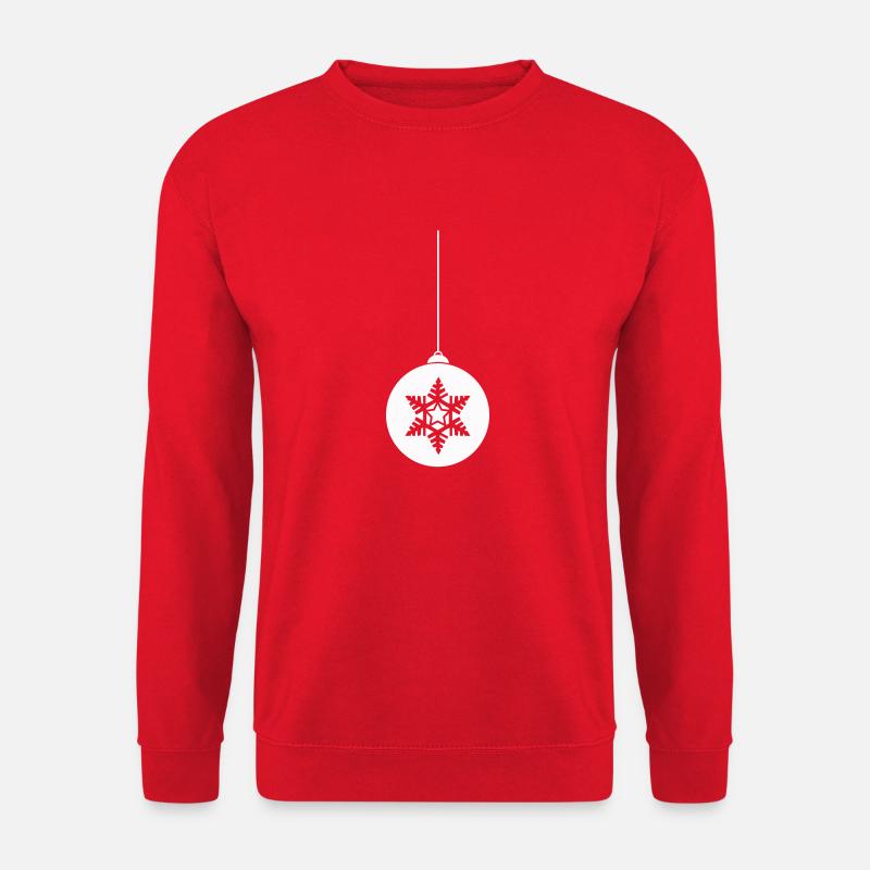 weihnachtskugel stern christmas - Unisex Pullover - Rot
