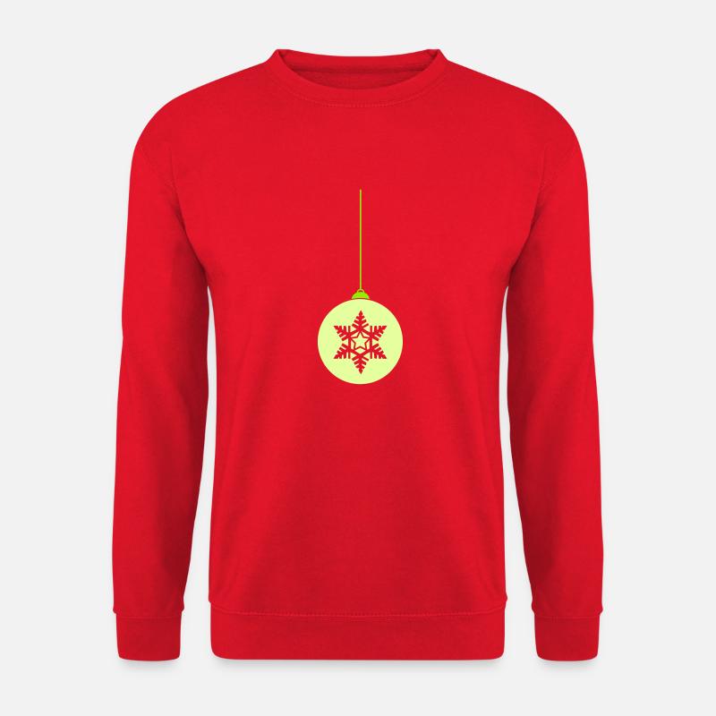 Weihnachtskugel Stern Christmas - Unisex Pullover - Rot