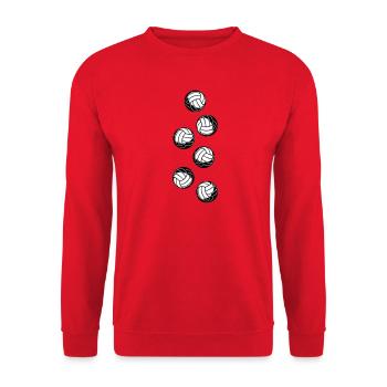 Volley-ball - Sweat-shirt Unisexe - rouge - Devant - Alina (178cm) & Michal (187cm)