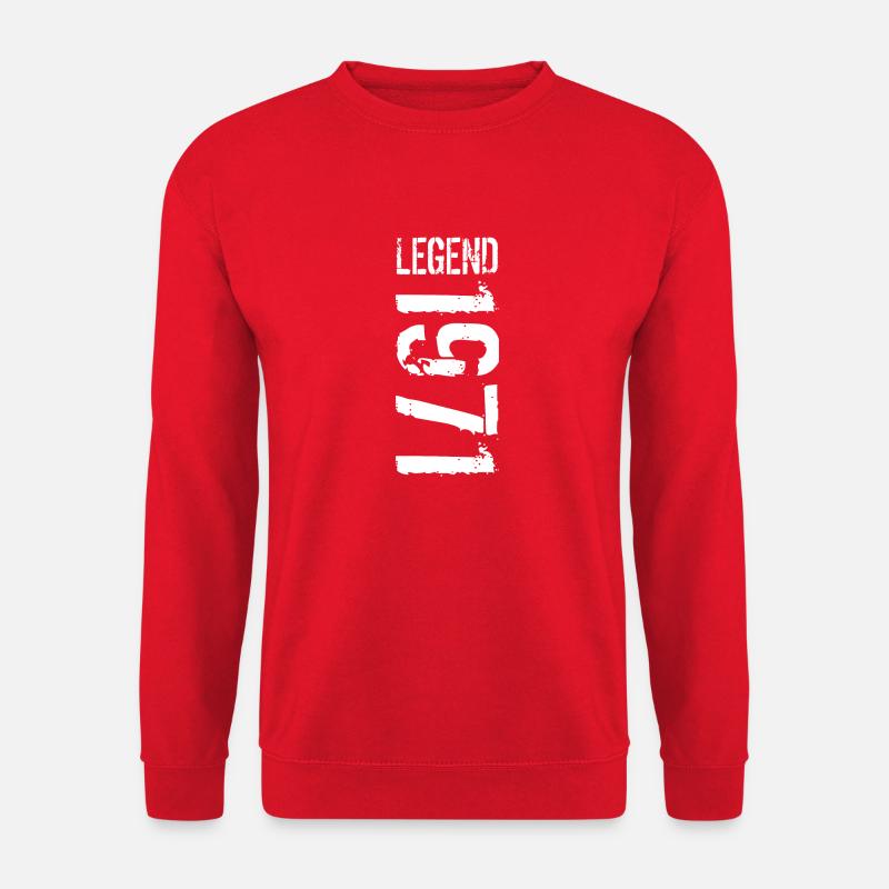 Legend 1971 white - Unisex Pullover - Rot