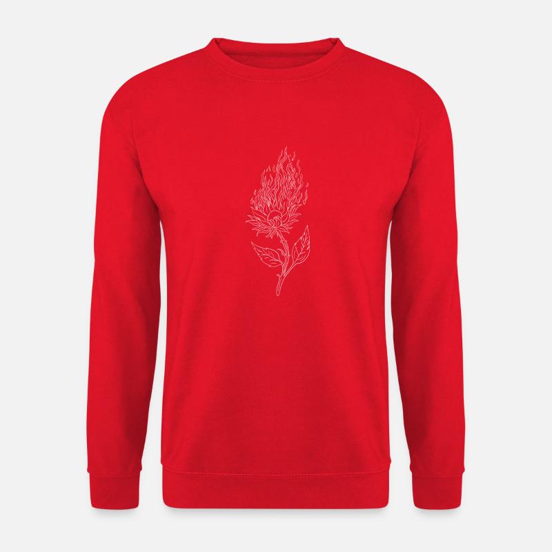 BurningFlower - Unisex Pullover - Rot