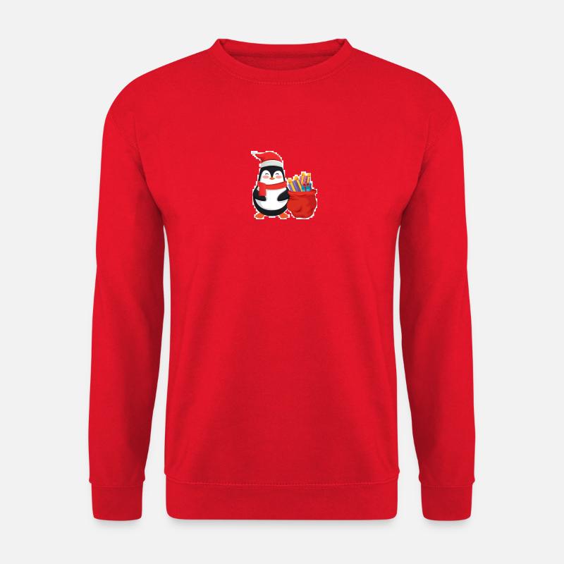 Weihnachtspinguin - Unisex Pullover - Rot