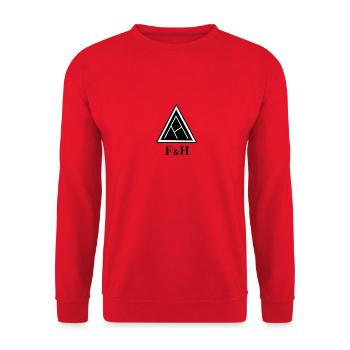 F&H cie. - Sweat-shirt Unisexe - rouge - Devant - Alina (178cm) & Michal (187cm)