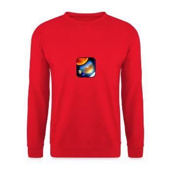 Medley de Planètes - Sweat-shirt Unisexe - rouge - Devant - Alina (178cm) & Michal (187cm)