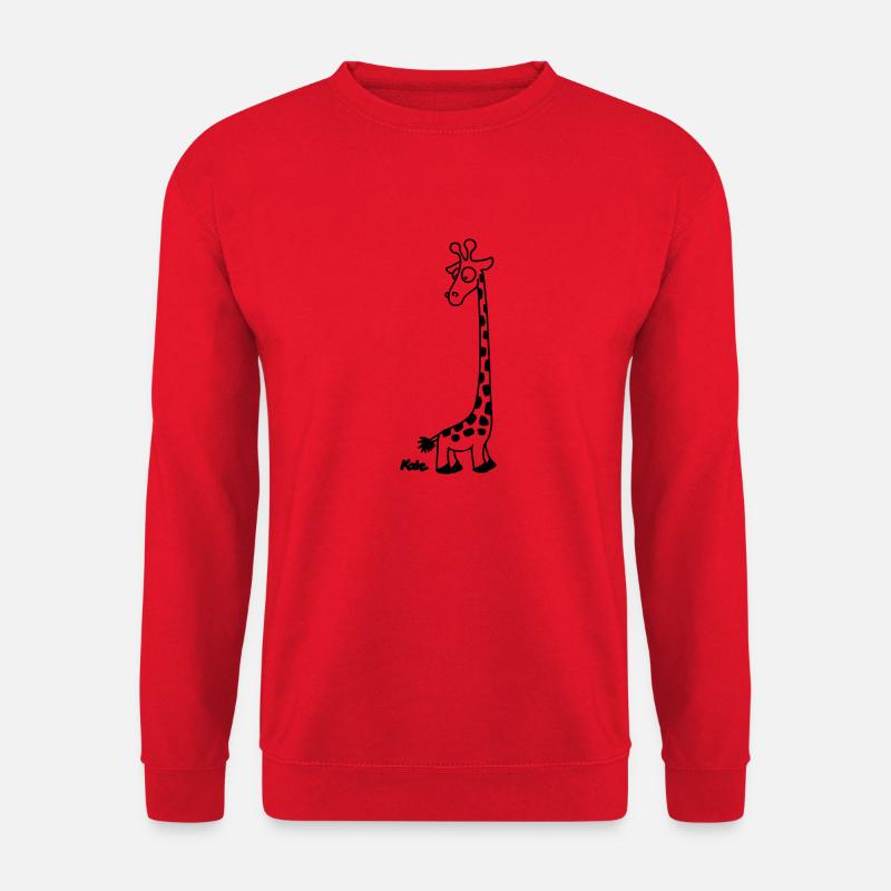 Giraffe - Unisex Sweatshirt - red