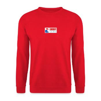 Logo der Energie-Crew 2 - Unisex Pullover - Rot - Vorne - Alina (178cm) & Michal (187cm)
