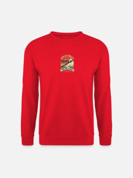 Totale Sonnenfinsternisbahn - Unisex Pullover - Rot