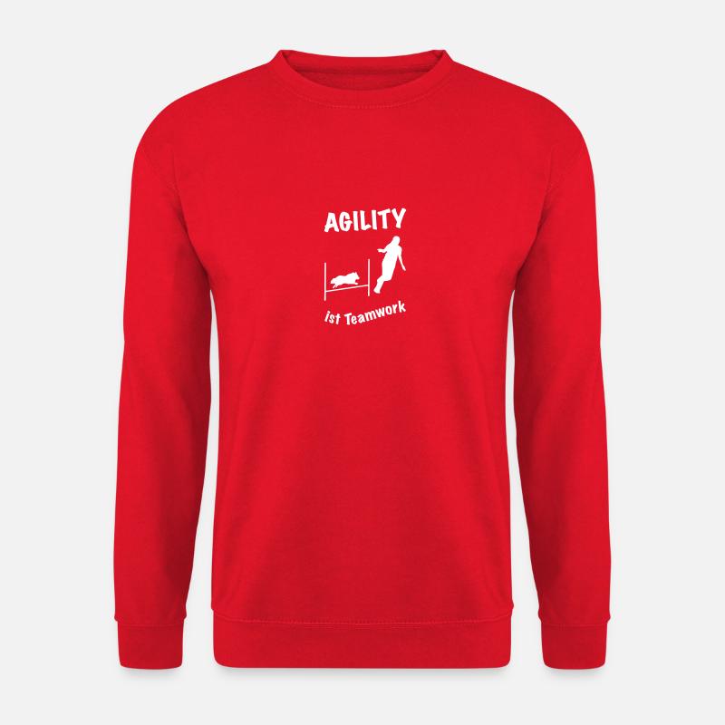 Agility Hürde Sheltie - Unisex Pullover - Rot