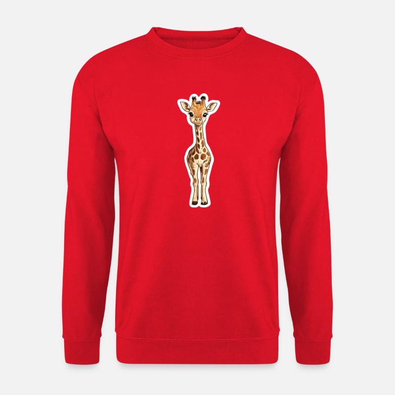 Giraffe - Unisex Pullover - Rot