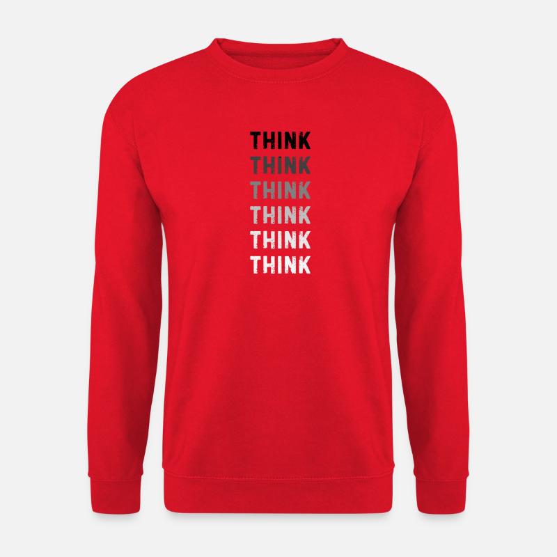 Thoughts Visual Art T-Shirt - Unisex Sweatshirt - red