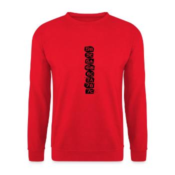 cotation escalade colonne vertébrale - Sweat-shirt Unisexe - rouge - Devant - Alina (178cm) & Michal (187cm)