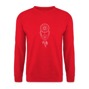 Capteur de rêves - Sweat-shirt Unisexe - rouge - Devant - Alina (178cm) & Michal (187cm)