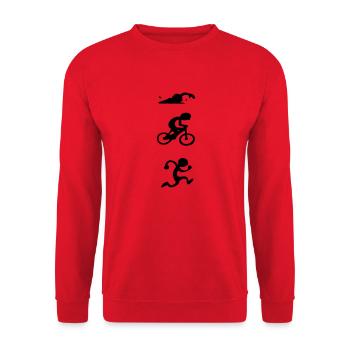 triathlon - Sweat-shirt Unisexe - rouge - Devant - Alina (178cm) & Michal (187cm)