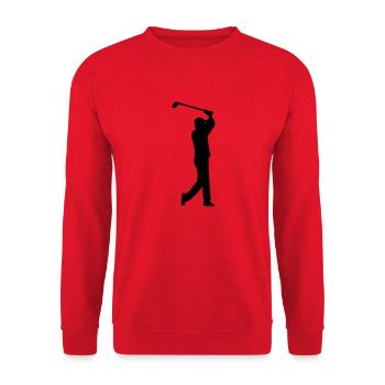 Golf - Unisex Sweatshirt - red - Front - Alina (178cm) & Michal (187cm)