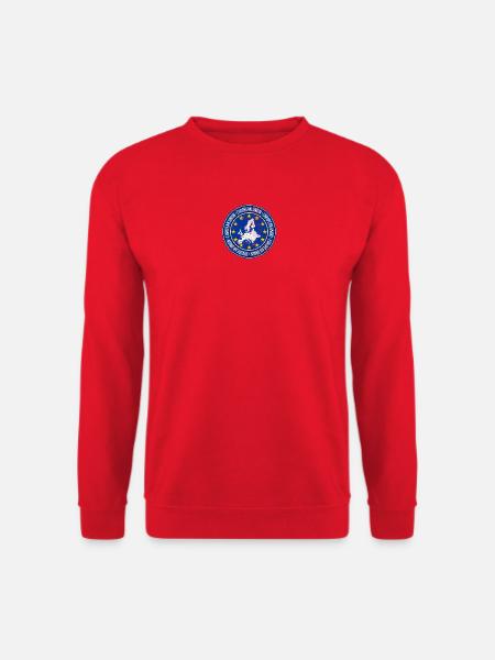 EU-Karte Circle Stars Emblem - Unisex Pullover - Rot