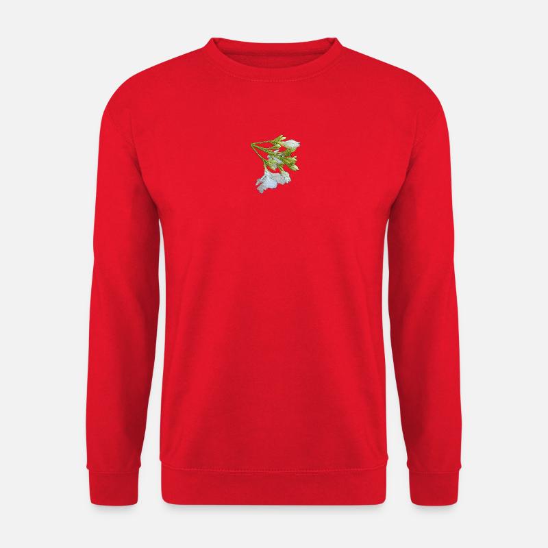 olianderblume, blütenzweig, Geschenkidee frau - Unisex Pullover - Rot