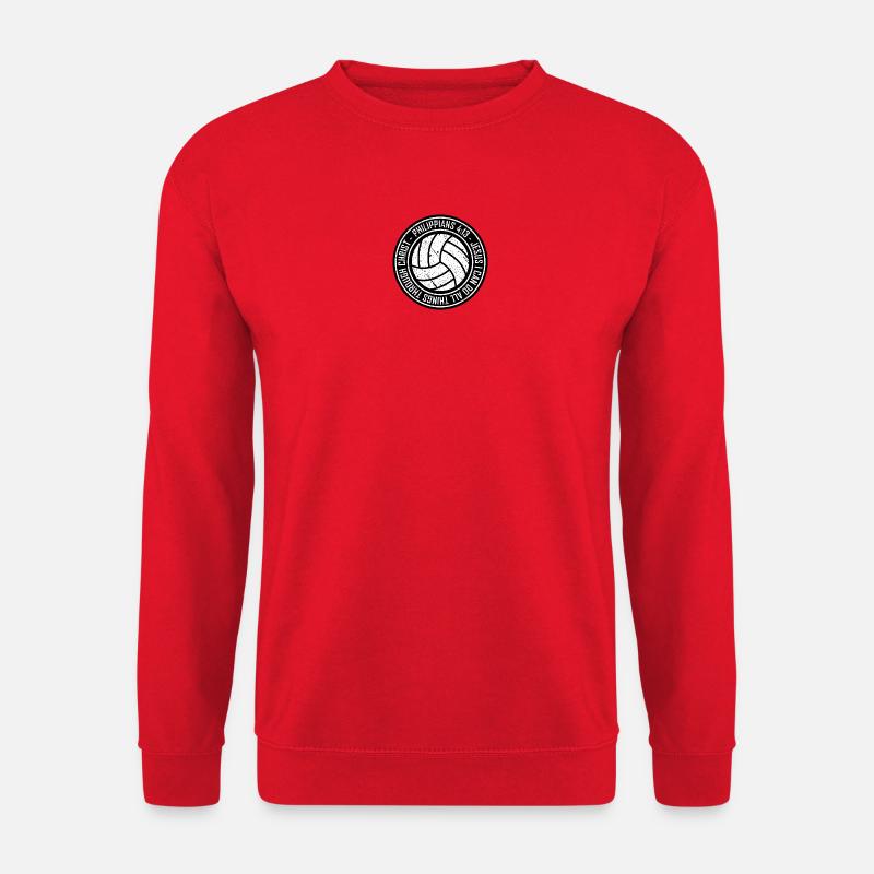 Philipper4:13 Glaube Emblem Kreis - Unisex Pullover - Rot