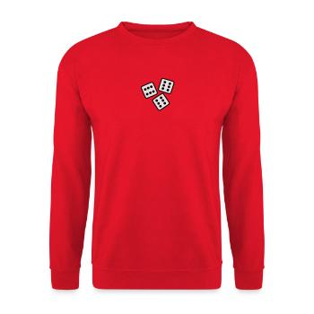 Dice - 18 ans Anniversaire - Sweat-shirt Unisexe - rouge - Devant - Alina (178cm) & Michal (187cm)