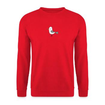 gull - Unisex Sweatshirt - red - Front - Alina (178cm) & Michal (187cm)