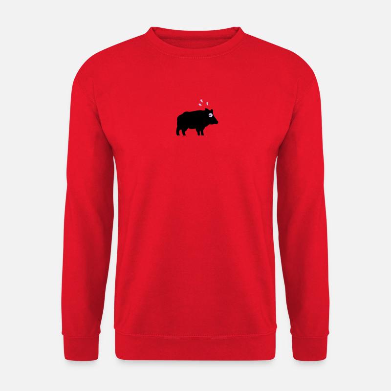 Angstschwitzendes Wildschwein - Unisex Pullover - Rot
