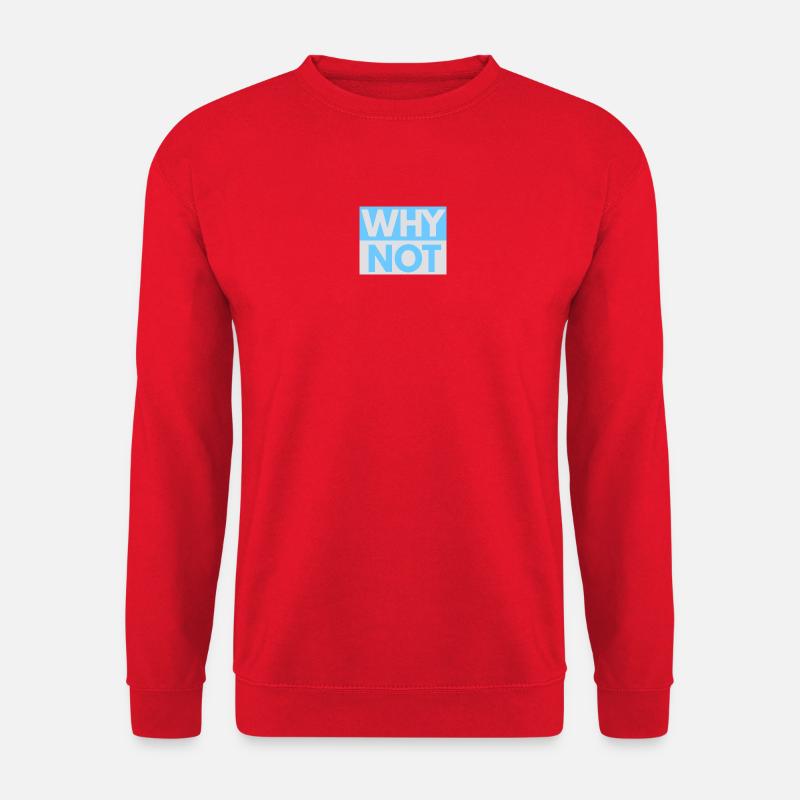 Warum nicht Impressum - Unisex Pullover - Rot