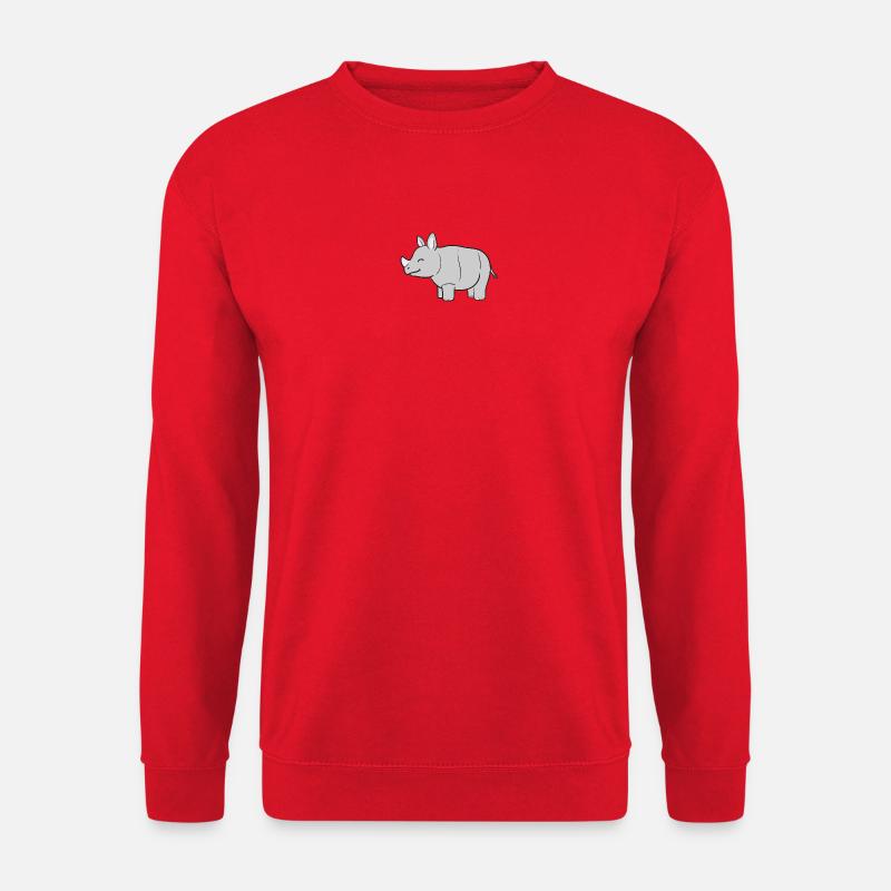Nashorn Nashörner - Unisex Pullover - Rot