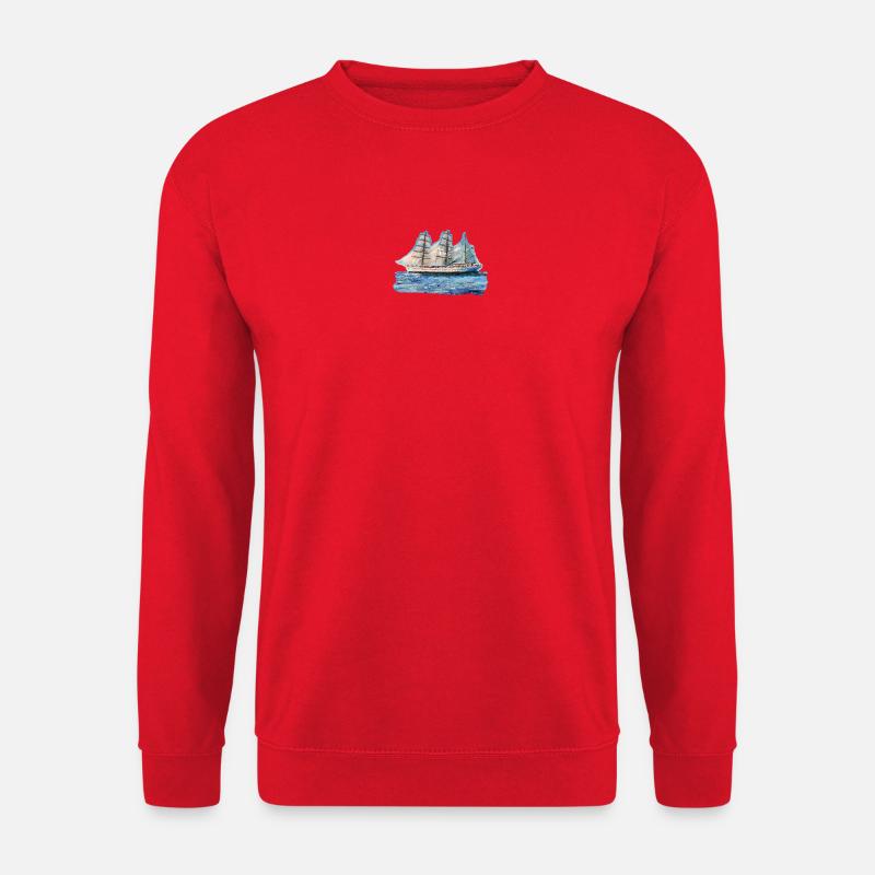 Historisches Segelschiff Gorch Fock - Unisex Pullover - Rot