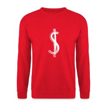 Dollar - Unisex Pullover - Rot - Vorne - Alina (178cm) & Michal (187cm)