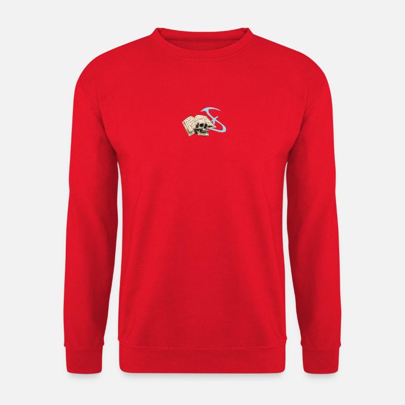 Menschenschädel, zauberbuch, vanitas, okkultistisc - Unisex Pullover - Rot