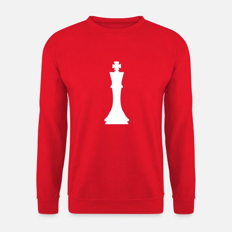 Chess piece king - Unisex Sweatshirt - red