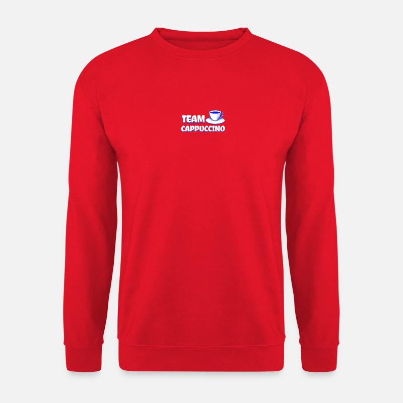 Team Cappuccino - Cool Coffee Design - Unisex Sweatshirt - red
