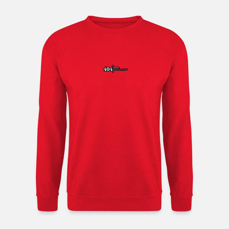 404 Motivation Nicht gefunden Design - Unisex Pullover - Rot