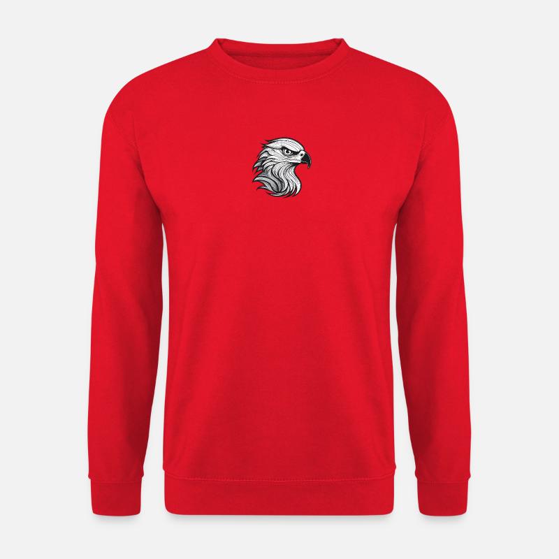 Expressionist Adler Kopfl uzierend - Unisex Pullover - Rot