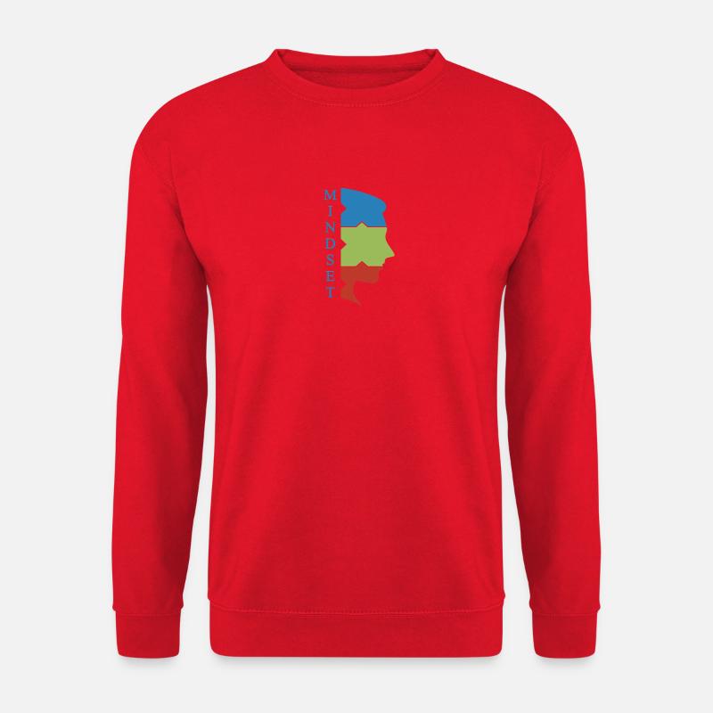 Mindset face - Unisex Sweatshirt - red