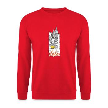 Lisbon - Unisex Sweatshirt - red - Front - Alina (178cm) & Michal (187cm)
