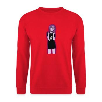 Blitz-Sigil Elf Tee - Unisex Pullover - Rot - Vorne - Alina (178cm) & Michal (187cm)