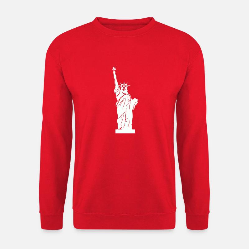 freiheitsstatue - Unisex Pullover - Rot