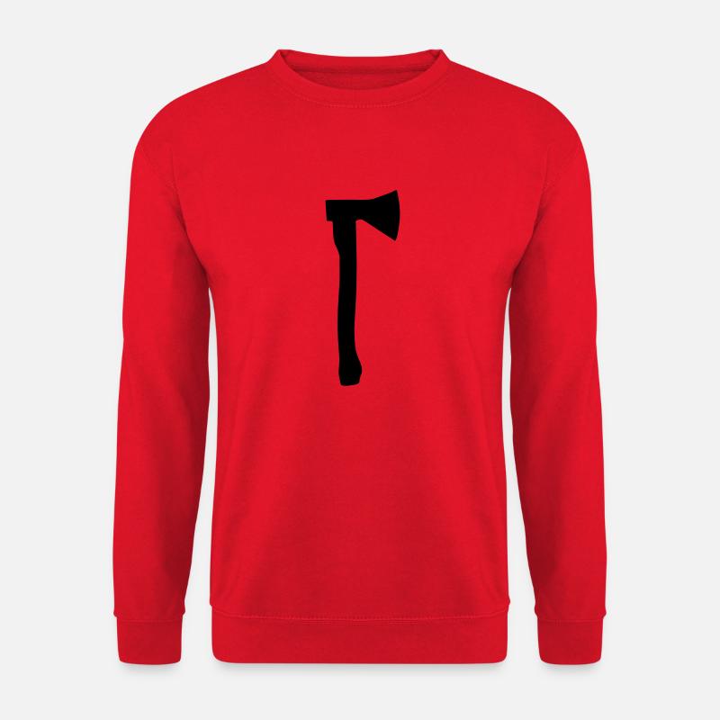 Axe Silhouette - Unisex Sweatshirt - red
